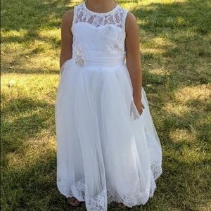 Girls flower girl dress